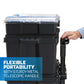 Stack Cart, Mobile Tool Box for Hardware Storage, Fits 7 Parts Modular Storage System and Suits  Power Tools