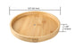 Bamboo Low Wall Organization Turntable Lazy Susan, Brown, 9.5" Diameter, Pack of 2