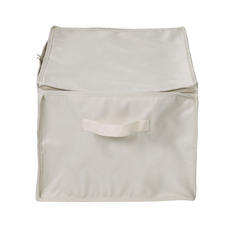 Polyester Stemware Storage Box Set of 2, Natural