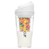 XL White: Portable Plastic Cereal Cup for Breakfast on the Go, Bpa-Free & Dishwasher-Safe