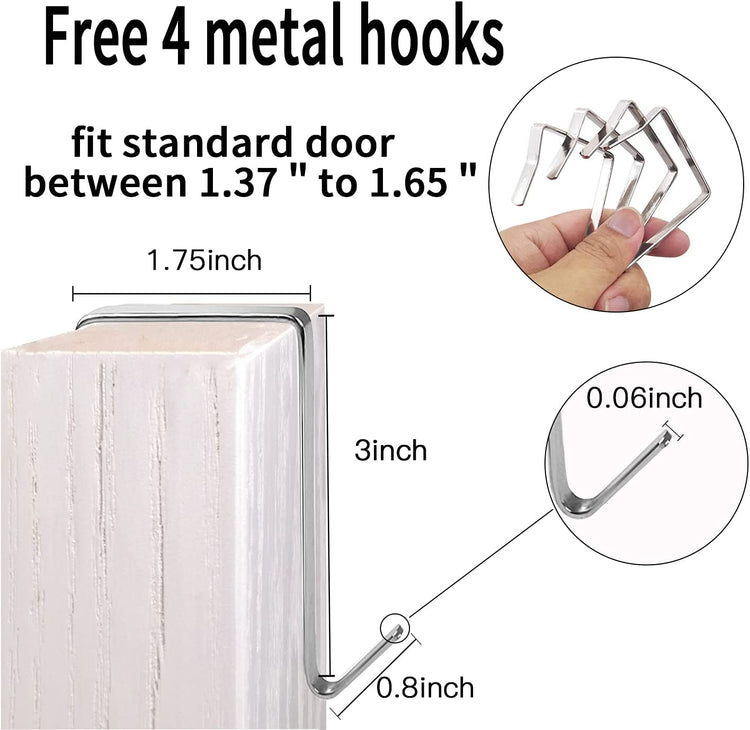 2 Pack Extra Large Hanging Crystal Clear over Door Shoe Organizers,Closet Shoe Organizer Shoe Rack Organizer Shoe Storage,12+6Pockets,8+8Hooks,Grey (59"X 21.6")