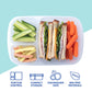 - Bento Lunch Boxes - Reusable 3-Compartment Food Containers for School, Work, and Travel, Set of 4, Brights