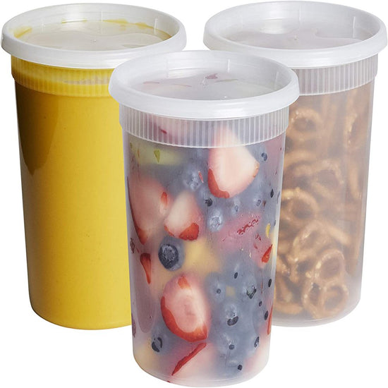 32 Oz Food Storage Containers with Lids Airtight Meal Prep Container, 24-Pack