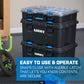 Stack System, Mobile Toolbox for Storage and Organization, 3 Piece Resin Plastic Modular Toolbox System