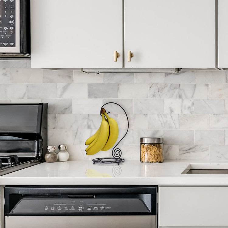 Black Banana Holder Stand for Kitchen Countertop
