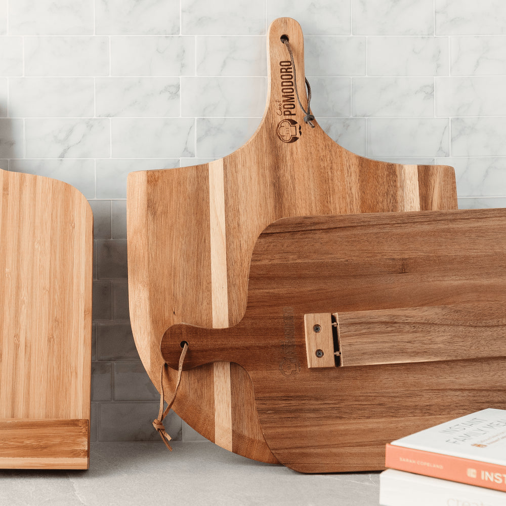 Classic Cookbook Recipe Stand, 100% Acacia Wood - Brown 14.6 X 9.4 X 1.8 In