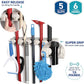 4-In W X 16-In H 1-Tier Cabinet-Mount Plastic Mop and Broom Holder