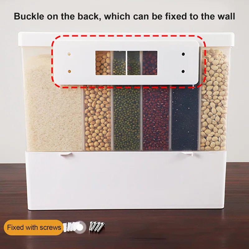 Nepeta Rice Dispenser Food Grain Storage Container