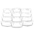 12-Pack Glass Meal Prep Containers, Glass Food Storage Containers with Locking Lids - Microwave, Oven and Freezer Friendly