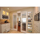 Over-The-Door White Metal Kitchen Storage Spice Shelves
