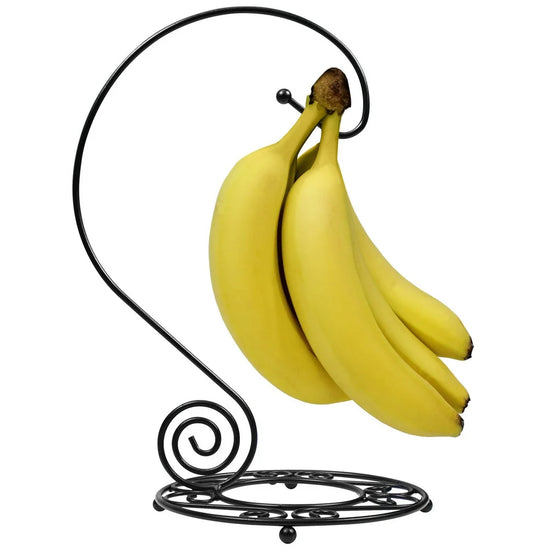 Black Banana Holder Stand for Kitchen Countertop