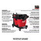 M18 FUEL 9 Gal. Cordless Dual-Battery Wet/Dry Shop Vacuum with AIR-TIP 1-1/4 In. - 2-1/2 In. (4- Piece) Automotive Kit