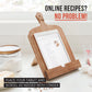 Classic Cookbook Recipe Stand, 100% Acacia Wood - Brown 14.6 X 9.4 X 1.8 In