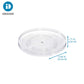 Recycled Plastic Lazy Susan Turntable Organizer, Pantry, Bathroom, General Storage and More, the Linus Collection – 14", Clear