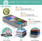 – 3 Underbed Storage Bags + 1 Organizer Tote– Foldable, Large under Bed Storage Containers for Clothes, Blankets, Shoes & Toys, Gray