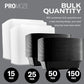 5-Pack Meal Prep Plastic Microwavable Food Storage Containers with Lids 28 Oz. 1 Compartment Black Rectangular Reusable Lunch Boxes