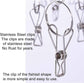 2 Pack 10 Hat Organizer Hook Loop Tape Cap Stainless Steel Organizer Hanger, Folding Clothes Hangers Foldable Clothes Drying Rack for Travel