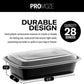 5-Pack Meal Prep Plastic Microwavable Food Storage Containers with Lids 28 Oz. 1 Compartment Black Rectangular Reusable Lunch Boxes