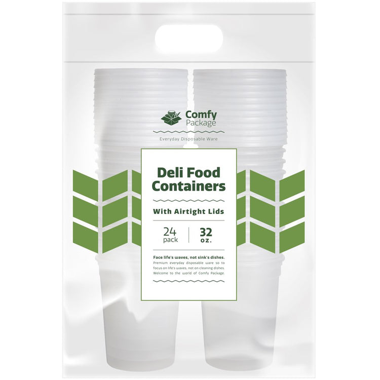 32 Oz Food Storage Containers with Lids Airtight Meal Prep Container, 24-Pack